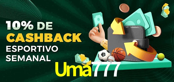10% de bônus de cashback na Uma777